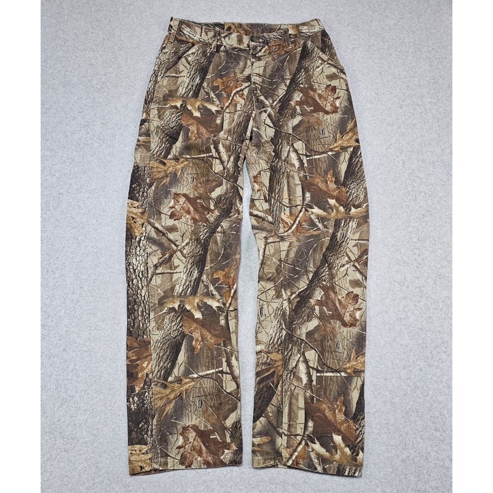 Carhartt B158 CMO RealTree Camo‎ Men's Dungaree 36x34 Canvas Pants Carpenter
